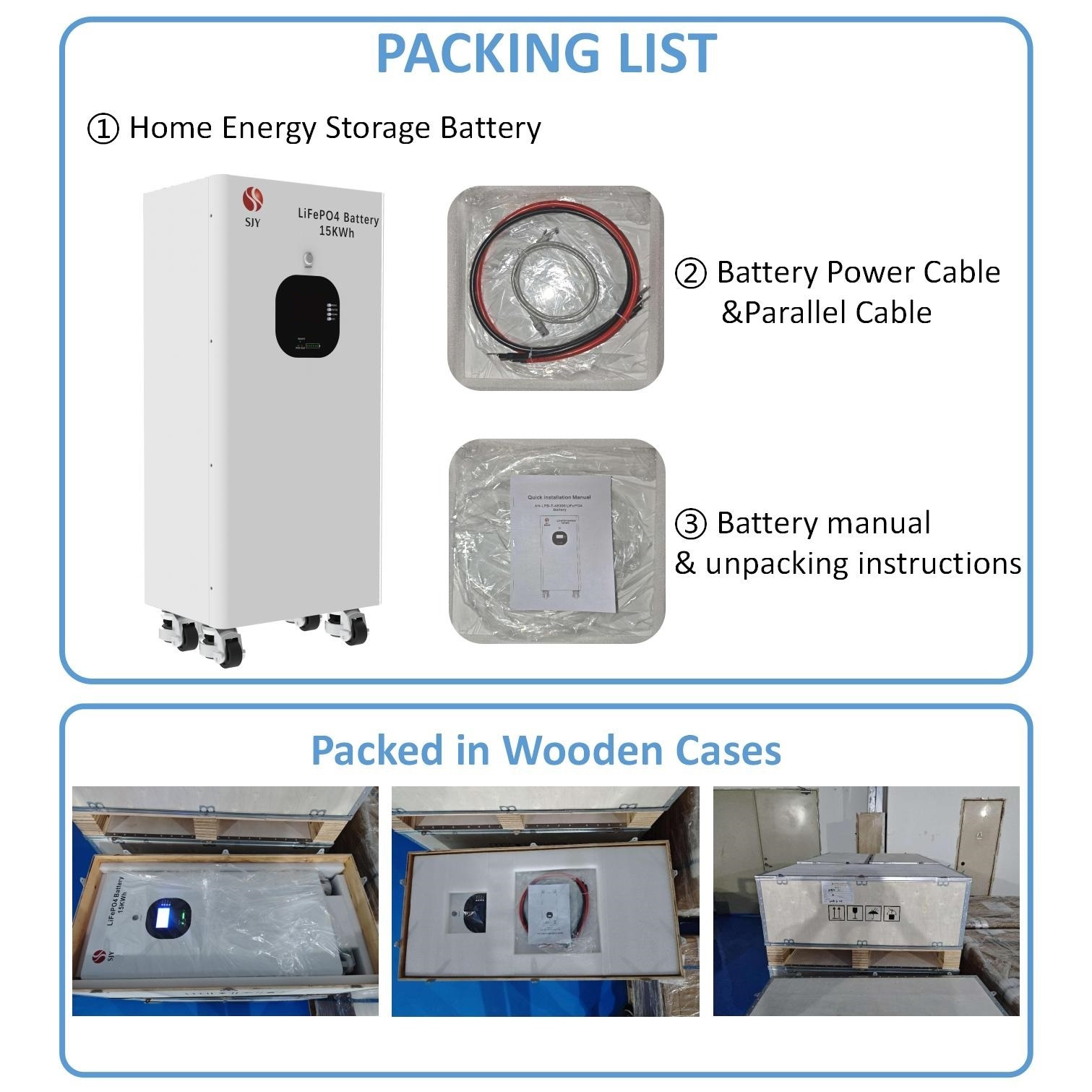 15kwh 51.2v 300ah lithium iron phosphate (lifepo4) battery – enclosed cabinet design, extended cycle life for   towers, data   & residential off-  systems Product details 2